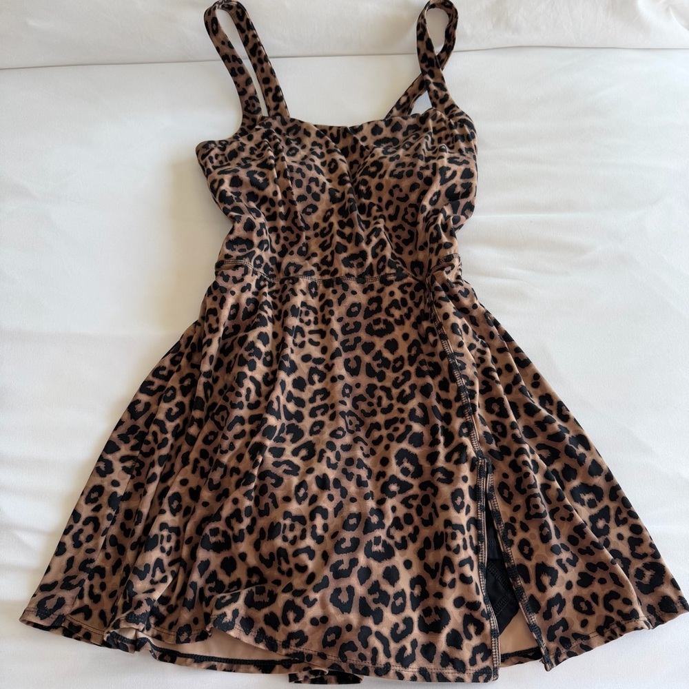 Leopard Print Workout Dress